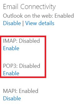 technut|Disabling IMAP and POP in Office 365 .